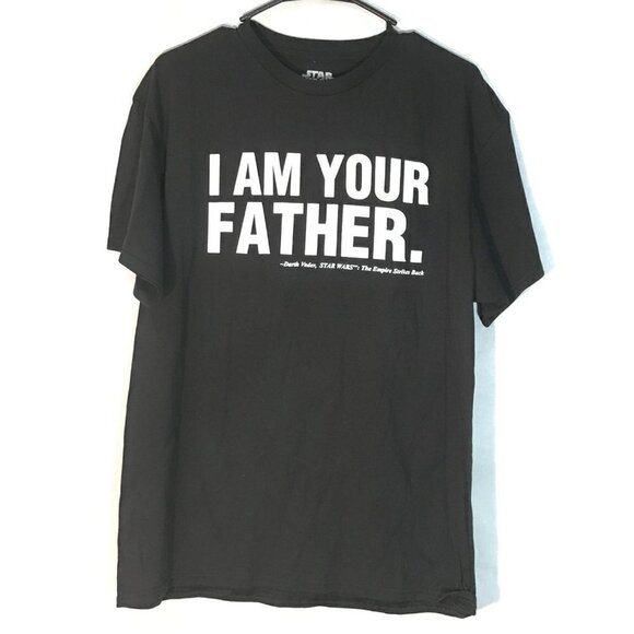 Disney Star Wars Darth Vader I Am Your Father Black Short Sleeve T Shirt Tee - Picture 1 of 7